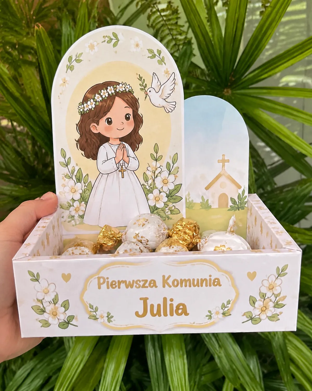 Pudełko na Pierwszą Komunię